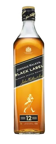 Johnnie Walker Black Label 12 Jahre Blended Scotch Whisky Geschenk für genussvolle Abende