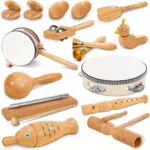 Jojoin Musikinstrumente für Kinder – Holz Percussion Set Spielzeug für Kleinkinder