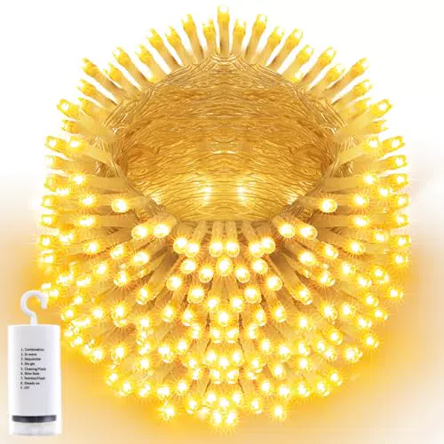 Joomer Lichterkette für Außen mit Timer – LED Weihnachtsbeleuchtung wasserdicht