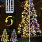 Joomer Weihnachtsbeleuchtung Außen mit Timer und Fernbedienung für Haus & Garten