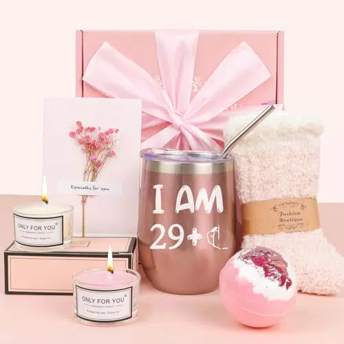 JORTINE Lustige Edelstahl Weingläser – Geschenk zum 30. Geburtstag für Frauen