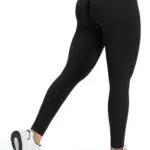 JOYSPELS Sport Leggings Damen Scrunch Butt, Sporthose Damen Lang Blickdicht Po Push Up Seamless Leggins Tights Schwarz X