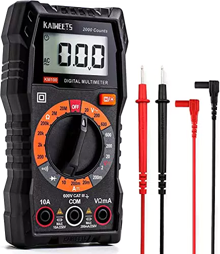 KAIWEETS KM100 Digital Multimeter für AC/DC Spannung, Strom, Widerstand, Diode