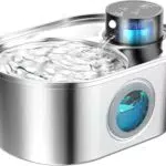 Kabelloser Edelstahl Katzenbrunnen – Leiser Trinkbrunnen mit Sensor und Filter