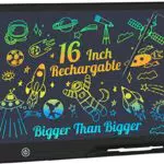 Kinayue LCD-Schreibtablett für Kinder – Wiederaufladbare Maltafel zum Lernen