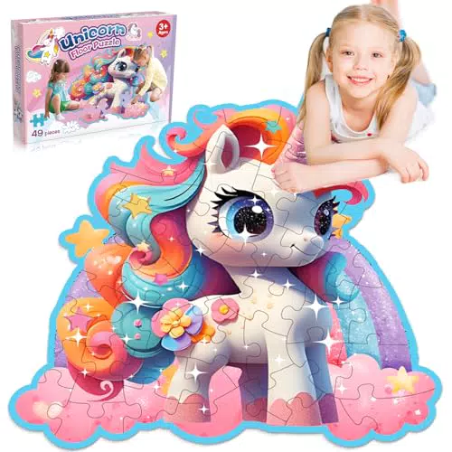 Einhorn Kinderpuzzle – Geschenkidee für Mädchen, Spielzeug fürs Kinderzimmer