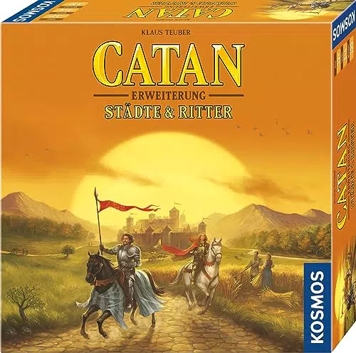 KOSMOS Catan Städte & Ritter Erweiterung – Brettspiel ab 12 Jahre für 3-4 Spieler