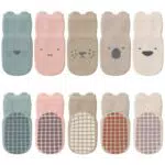 Kyopp Baby ABS Socken rutschfest mit Tiermotiven aus Baumwolle