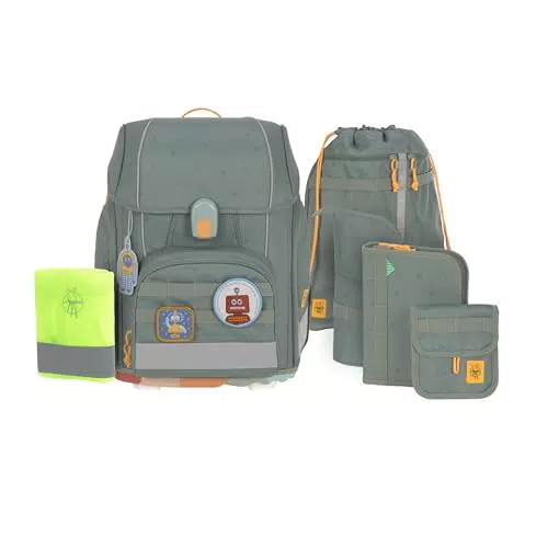 LÄSSIG Schulranzen Set Boxy Unique Letters – Schulrucksack für Kinder