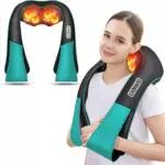 LAOBEN Nackenmassagegerät mit Wärme und Zwei-Wege-Tiefenmassage für Rücken und Schulter