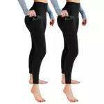 Leafigure High Waist Sport Leggings Damen mit Taschen für Yoga und Fitness