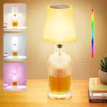 LED Akku Flaschenlampe mit Touch Control, dimmbar, IP54, kabellos für Innen & Außen