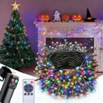 LED Weihnachtsbaum Lichterkette außen & innen mit Fernbedienung, USB & Timer