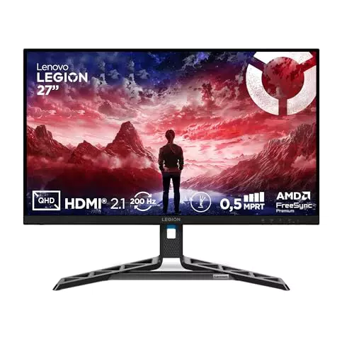 Lenovo Legion R27qe Gen 2 Gaming Monitor 27" QHD IPS 200Hz 0.5ms HDMI DisplayPort