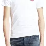 Levi's Herren 2-Pack Crewneck Graphic Tee T-Shirt, Sportswear White/Mineral Black