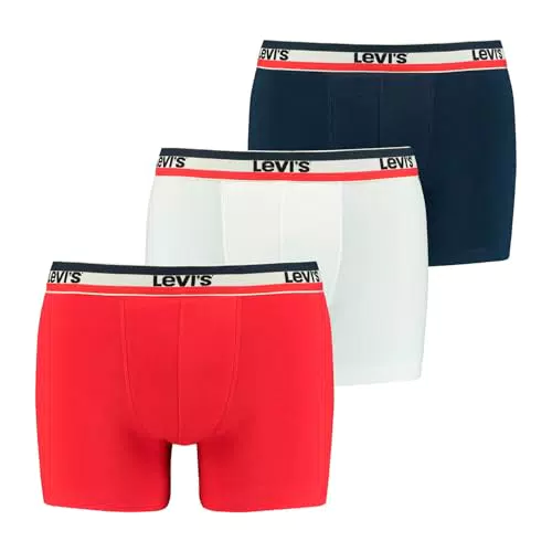 Levi's Herren Boxershorts – Bequeme Unterwäsche aus Baumwolle