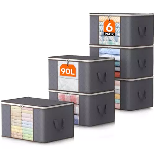 Lifewit Aufbewahrungstasche für Kleidung und Bettdecken, faltbare Boxen