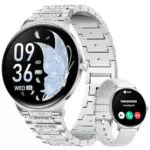 LIGE Smartwatch Damen mit AMOLED Touchscreen, Bluetooth Anruf, IP68, Fitnessuhr