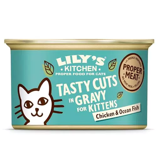 Lily’s Kitchen Nassfutter für Katzen – Getreidefrei mit Huhn & Fisch in Sauce