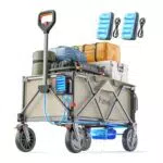 Litheli W1 Pro Elektrischer Faltbarer Bollerwagen mit Motor und Bremsen für Outdoor