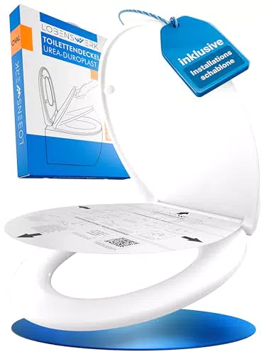 LOBENSWERK Toilettendeckel mit Absenkautomatik und antibakterieller Beschichtung