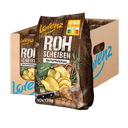 Lorenz Rohscheiben Rosmarin vegan – Knuspriger Snack mit Rosmaringeschmack