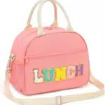 Isolierte Lunchtasche für Damen und Mädchen – Wiederverwendbare Lunchbox mit Schultergurt