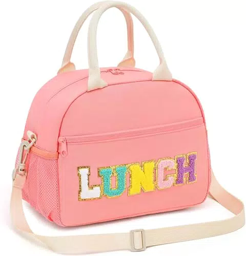 Isolierte Lunchtasche für Damen und Mädchen – Wiederverwendbare Lunchbox mit Schultergurt