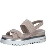 MARCO TOZZI Damen Keilsandale, Keilabsatz, weiches FEEL ME Fußbett