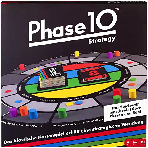 Mattel Games Phase 10 Junior - Rommé-artiges Spiel mit mehreren Spielebenen