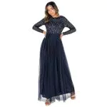 Maya Deluxe Damen Brautjungfernkleid