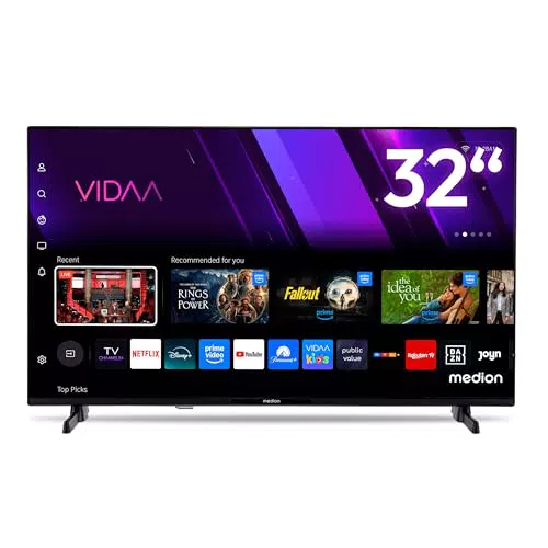 MEDION Smart TV MD 832101 – 32 Zoll Full HD, HDR, VIDAA, Streaming Apps