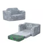 MeMoreCool Kindersofa Ausklappbar 2-in-1 Schlafsofa und Sessel für Kinderzimmer