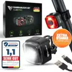 MIVELO Cube ONE Fahrradlicht vorne - StVZO zugelassen, USB-aufladbar, wasserdicht