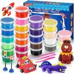 iFergoo Modelliermasse lufttrocknend für Kinder – kreatives Knetspielzeug