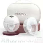 Momcozy M5 Elektrische Milchpumpe Tragbar, Freihändig, Doppelmilchpumpe