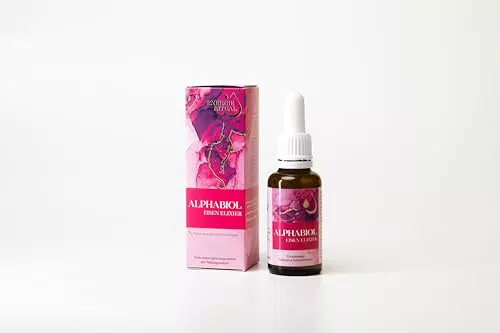 NanoRepro alphabiol Eisen Elixier – Tropfen mit Eisen, Vitamin B12 & Folsäure