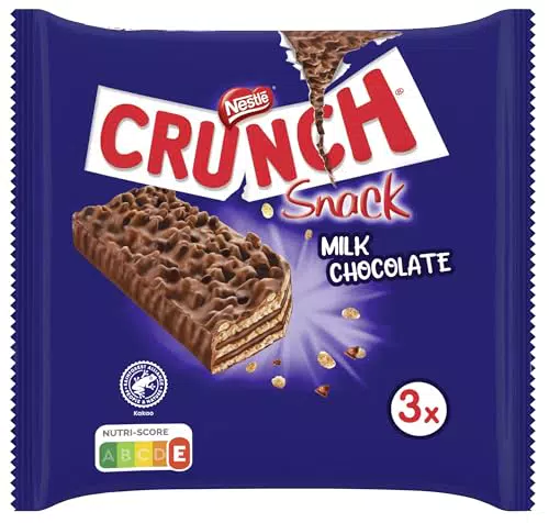 Nestlé CRUNCH – Knuspriger Schokoladenriegel mit Milchschokolade und Cerealien