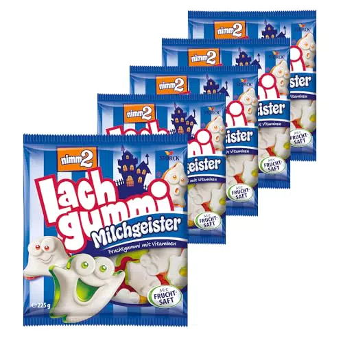 nimm2 Lachgummi Milchgeister – Fruchtgummi mit Fruchtsaft, Vitaminen und Milch