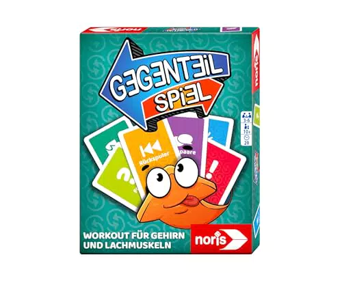 Noris Gegenteil Spiel 606264524 – Lustiges Kartenspiel für Kinder und Erwachsene