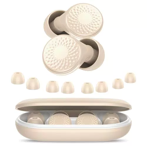 Geräuschdämpfende Silikon Ohrstöpsel zum Schlafen & Reisen, wiederverwendbar