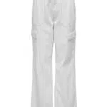 ONLY Damen Cargohose mit hoher Taille und lockerem Schnitt