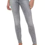 ONLY Damen Skinny Fit Jeans, Stone Wash Stretch Denim Regular Waist