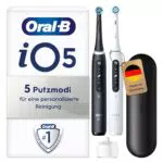 Oral-B iO Series 5 Elektrische Zahnbürste mit 5 Putzmodi und Reiseetui