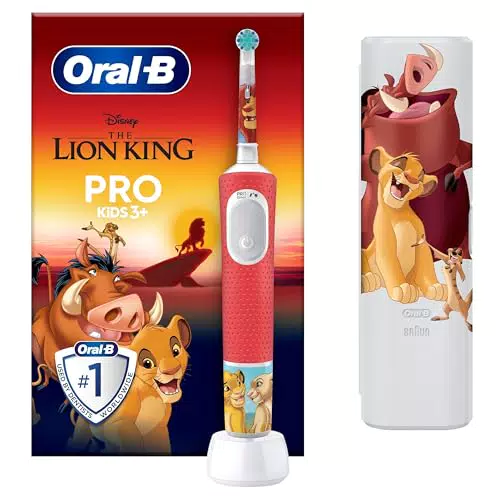Oral-B Pro Kids König der Löwen Elektrische Zahnbürste für Kinder ab 3 Jahren