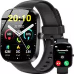 OUKITEL Smartwatch mit 1,91 HD Touchscreen, Fitnessuhr, Herzfrequenz & Schlafmonitor