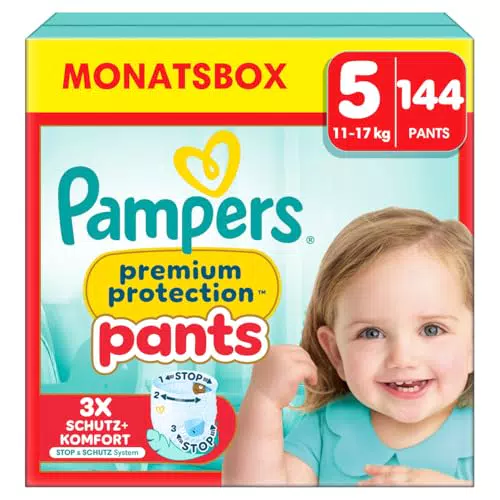 Pampers Baby-Dry und Premium Protection Windeln Pants Größe 4 Monatsbox