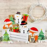 Papierdrachen DIY Adventskalender zum Befüllen mit Pinguin-Motiven für Kinder