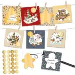 Papierdrachen Rubbelkalender Wintertiere Adventskalender 2025 zum Ausfüllen