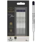 Parker Ballpoint Pen Refills, Medium Point, Blue QUINKflow Ink